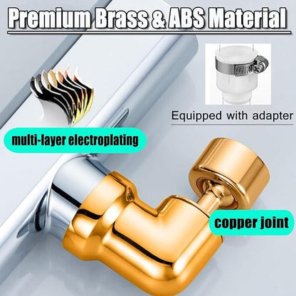 3-इन-1 360° घूमने वाला किचन नल एक्सटेंडर