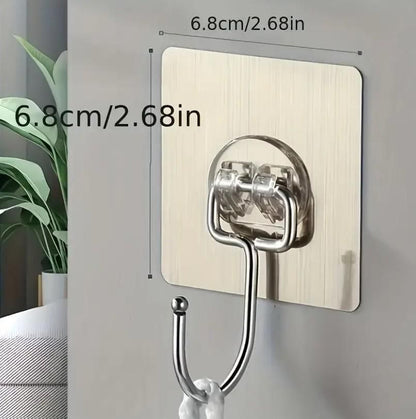 लटकाने के लिए सुनहरे बड़े हुक (10 का पैक)