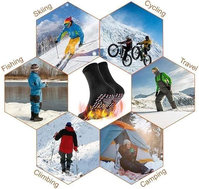 स्व-हीटिंग मोजे सर्दियों में गर्म मालिश मोजे